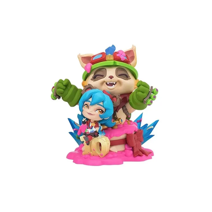 LEAGUE OF LEGENDS Teemo The Swift Scout League Of Legends 10th Anniversary Limited Annie Gift Box Set Chibi Figures-1
