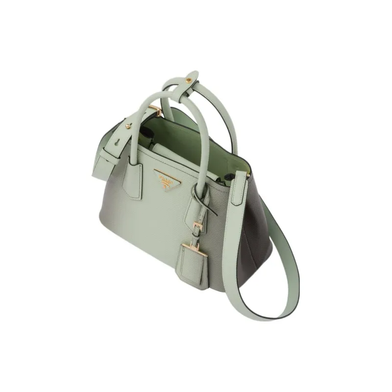 PRADA Leather Tote Bag Shopping Bag Shoulder Bag Crossbody Bag Handbag Mini Women's Gradient Green-2