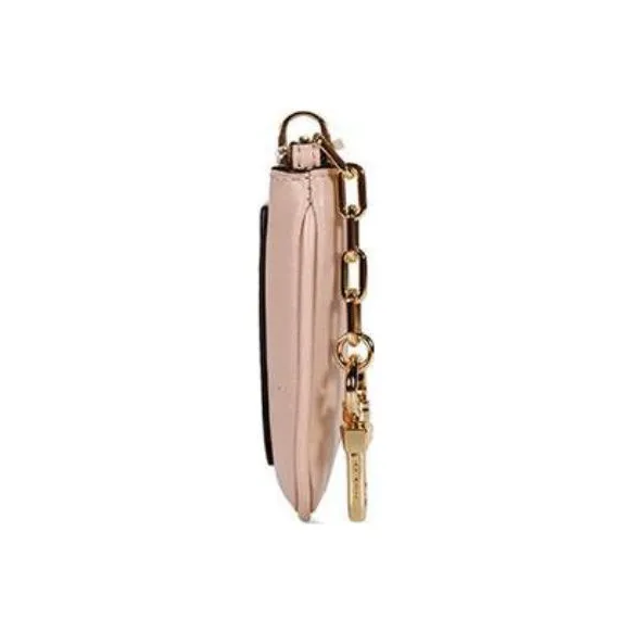 MICHAEL KORS PARKER Leather Wallet Small Size Women's Pink-3