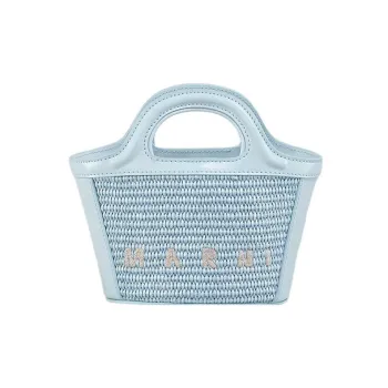 MARNI TROPICALIA Cow Leather Shoulder Bag, Crossbody Bag, Handbag Mini Women's Blue