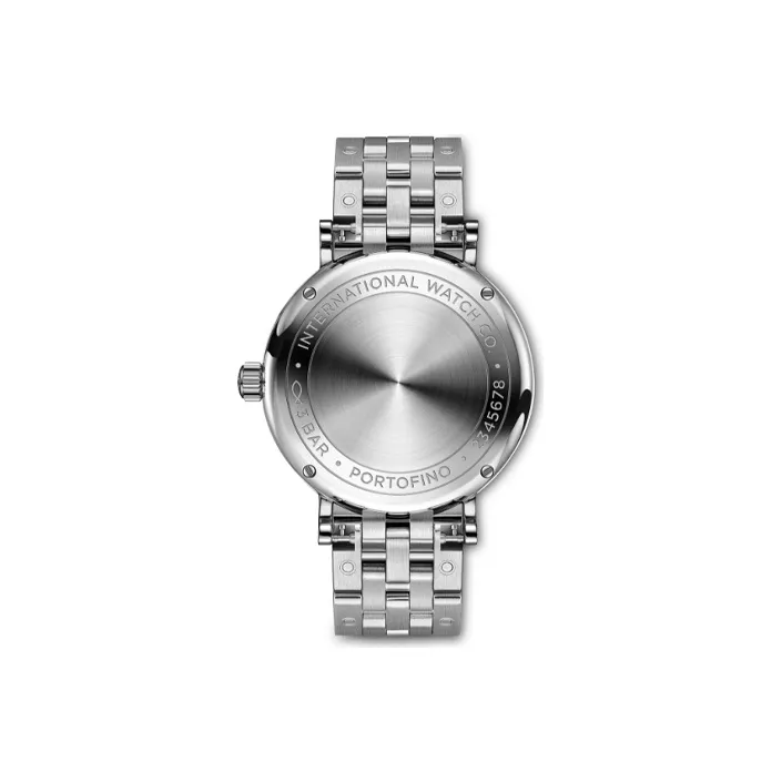 IWC Portofino Automatic Mechanical Movement Women's Watch 34mm Blue Dial Stainless Steel Case Stainless Steel Watchband-1