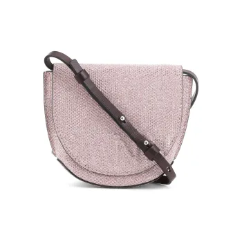 GANNI Banner Saddle Bag, Crossbody Bag, Shoulder Bag Women's Light Lilac