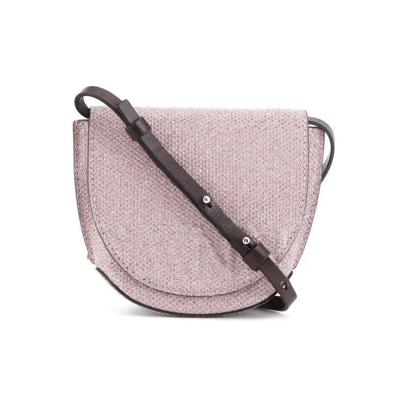 GANNI Banner Saddle Bag, Crossbody Bag, Shoulder Bag Women's Light Lilac-0