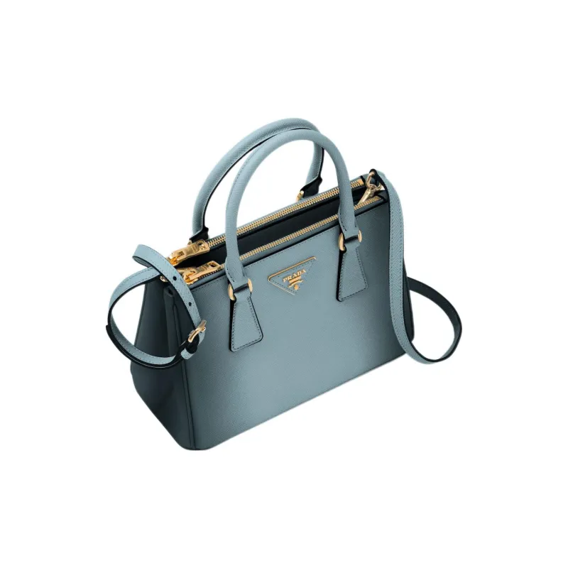 PRADA Galleria Killer Bag Calfskin Shoulder Bag Crossbody Bag Handbag Small Size Women's Gradient Light Blue-1