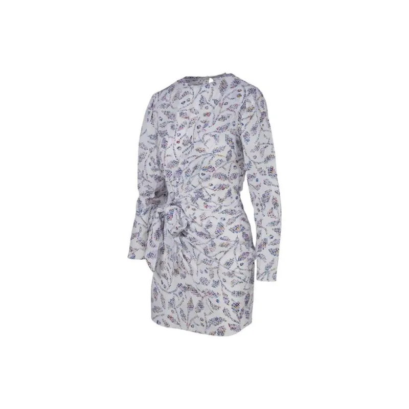 ISABEL MARANT Asymmetric Long Sleeved Mini Dress-2