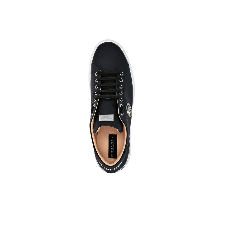 PHILIPP PLEIN Low Top Stylish Skateboarding Shoes Men's Black-3