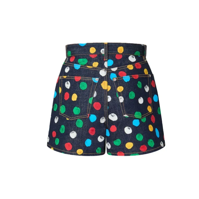Yayoi Kusama X LOUIS VUITTON LOUIS VUITTON X Yayoi Kusama Casual Shorts Women's Black-1