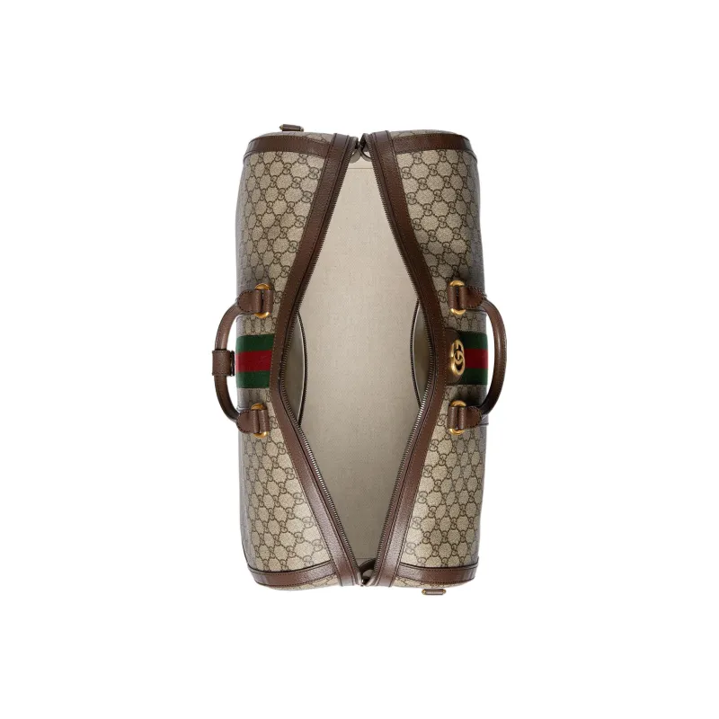 GUCCI Canvas With Leather Handbag, Shoulder Bag, Crossbody Bag, Travel Bag Men's-6