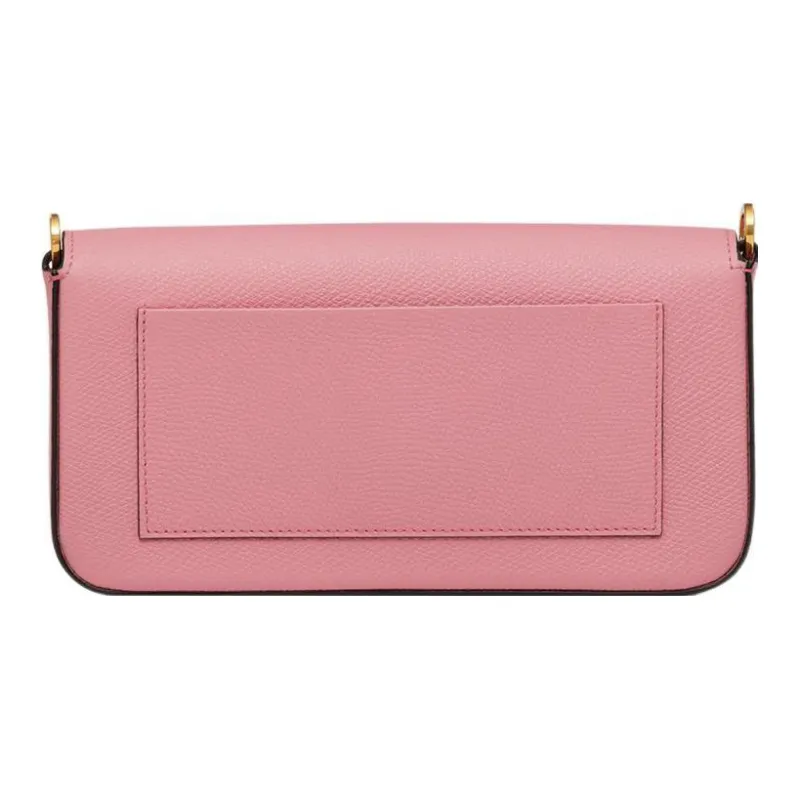 Valentino Vlogo Calfskin Shoulder Bag Crossbody Bag Wallet Women's Pink-2