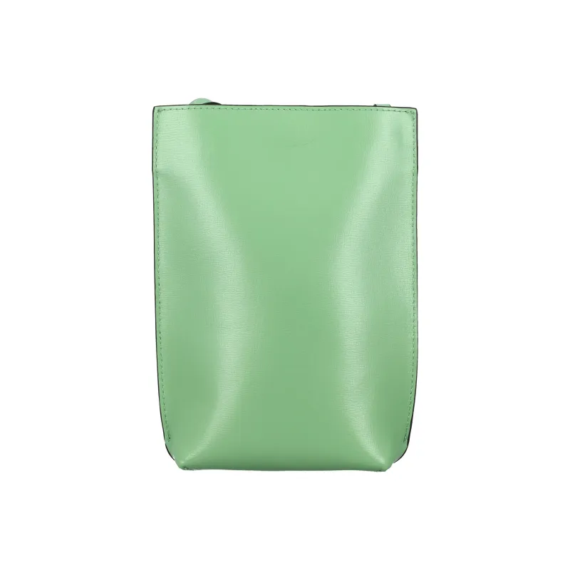 GANNI Banner Recycled Leather Shoulder Bag Crossbody Bag Women's Mint Green-3