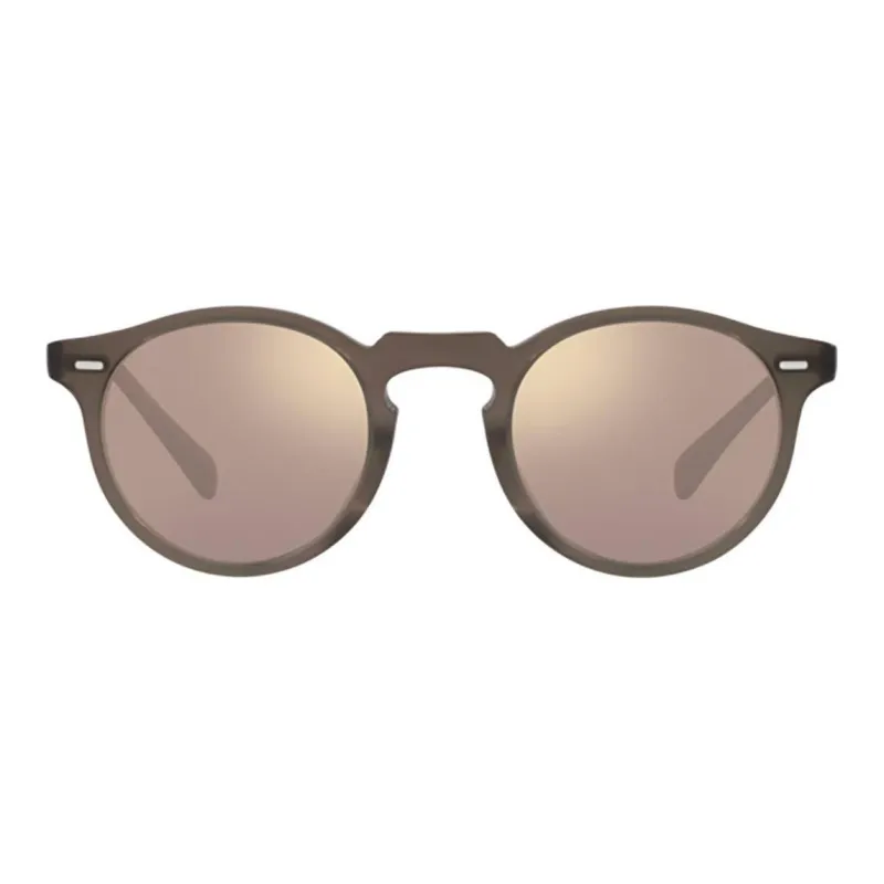 Oliver Peoples Gregory Round frame Sunglasses-0
