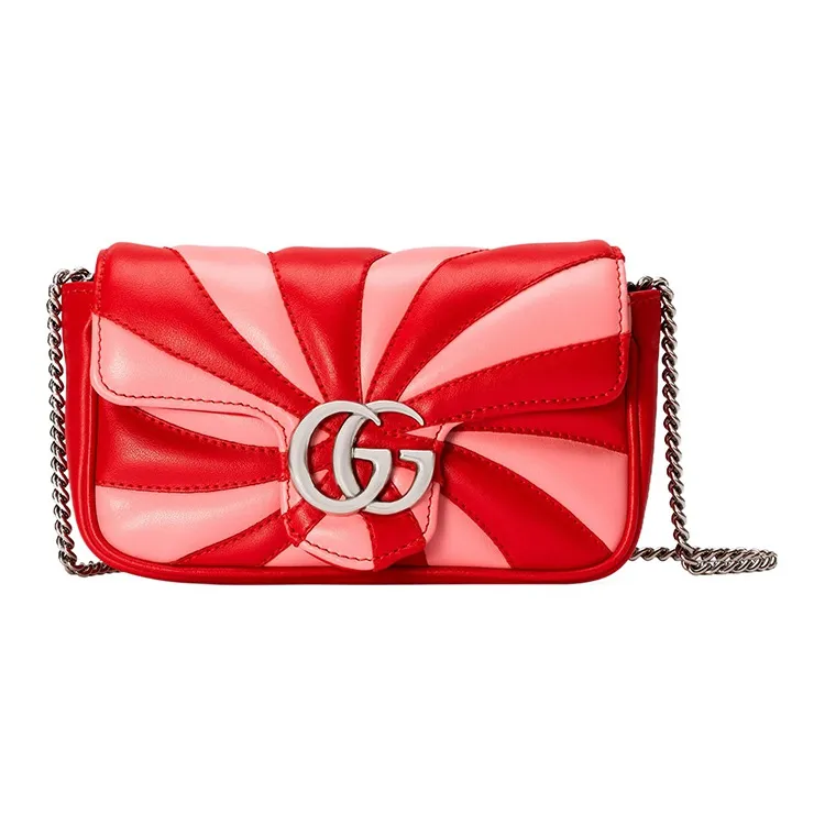 GUCCI GG Marmont Velvet Crossbody Bag Shoulder Bag Extra Mini Women's Red/Black/Purple/Pink-2