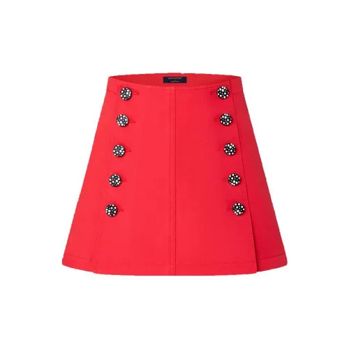 Yayoi Kusama LOUIS VUITTON X Yayoi Kusama Casual Short Skirts Women's Red