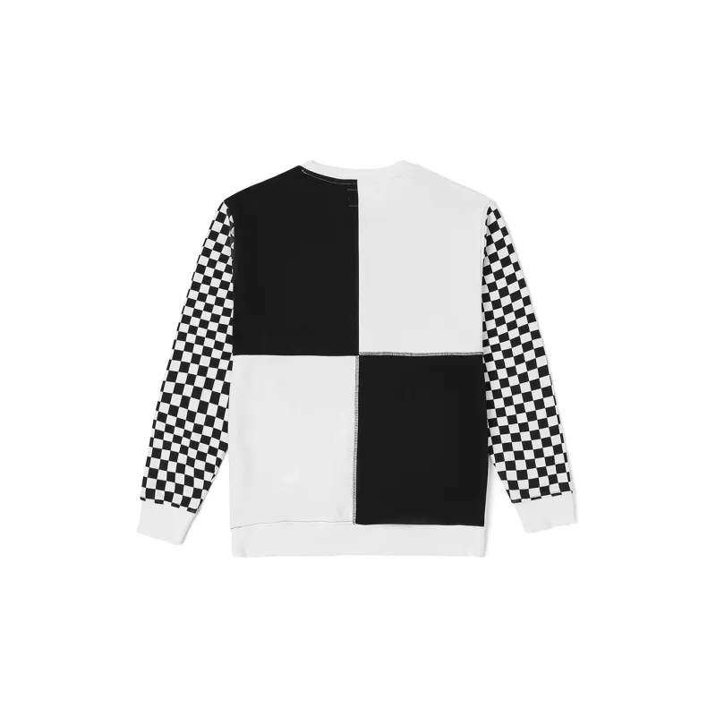 Vans Sweatshirts Women's Black White Checkerboard-1