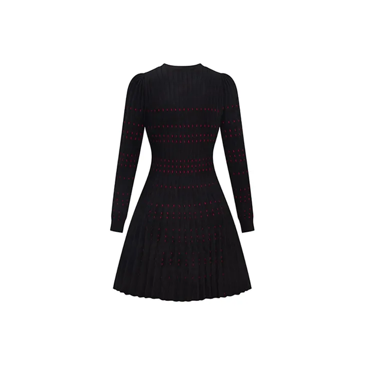 RARE Long Sleeved Dress Women's Black-1