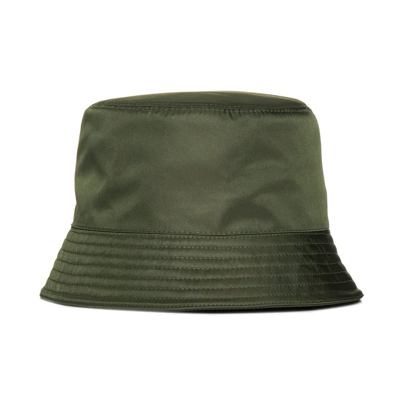 PRADA Logo Plaque Bucket Hat-2