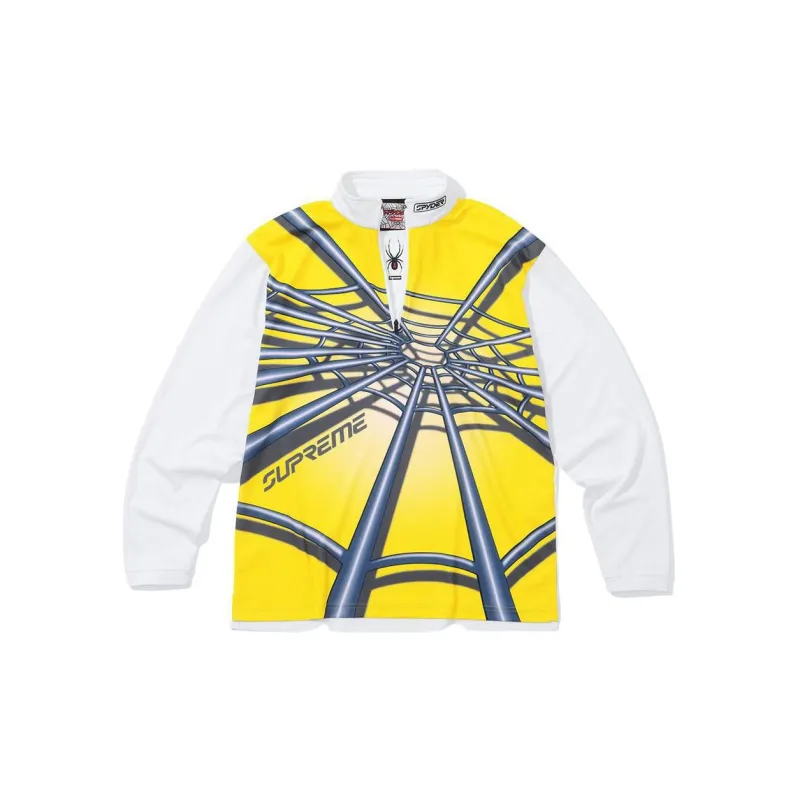 Supreme Spyder Web Half Zip Pullover-4