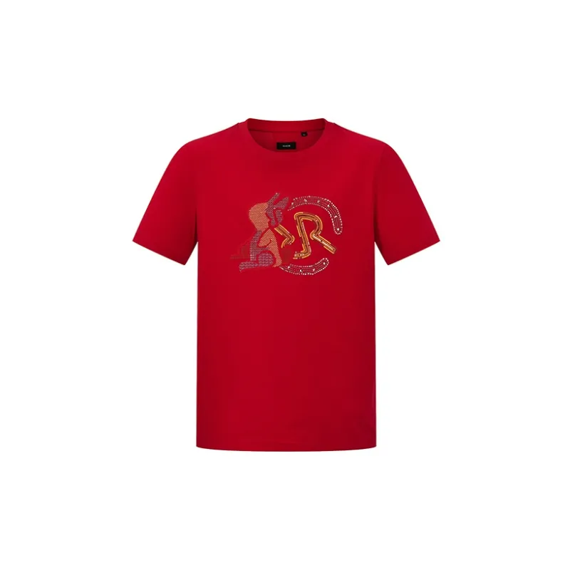 RARE Short Sleeved T Shirts Men's Red-0
