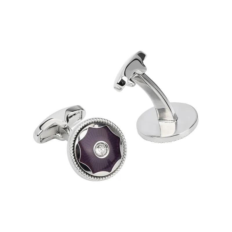 MUSTKOO Copper Crystal Cufflink Men's-1