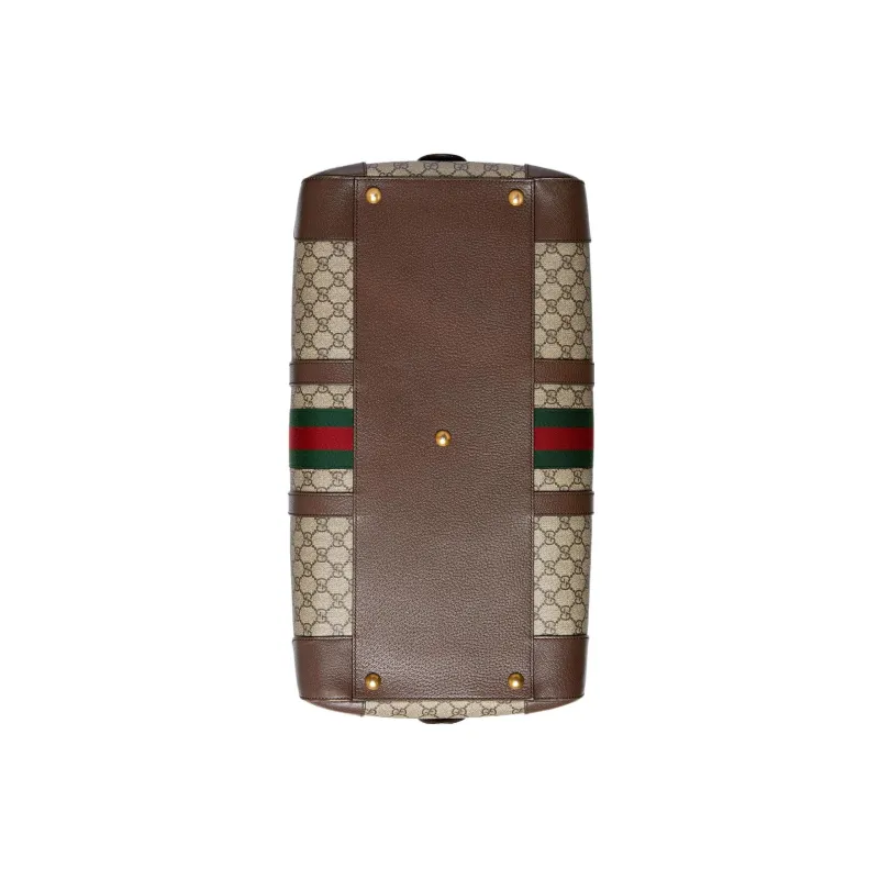 GUCCI Canvas With Leather Handbag, Shoulder Bag, Crossbody Bag, Travel Bag Men's-4