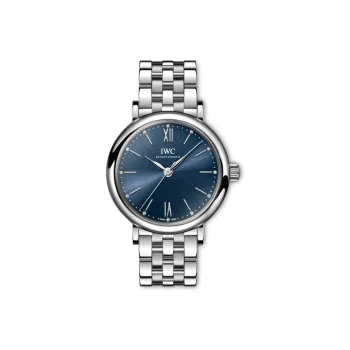IWC Portofino Automatic Mechanical Movement Women's Watch 34mm Blue Dial Stainless Steel Case Stainless Steel Watchband