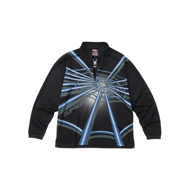 Supreme Spyder Web Half Zip Pullover-0