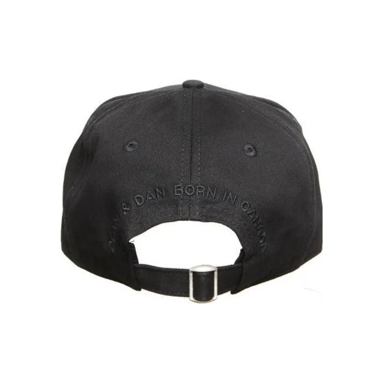 DSQUARED 2 Flag Patch Distressed Baseball Cap-2