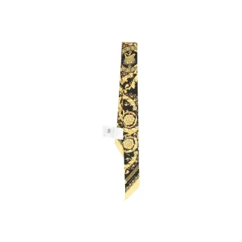 VERSACE Barocco Printed Skinny Cut Scarf Tie