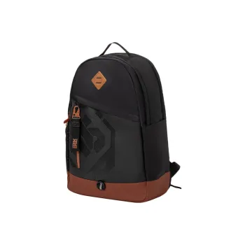 LiNing Badfive Polyester Laptop Bag, Sports Bag, Backpack Regular Unisex Black/Khaki