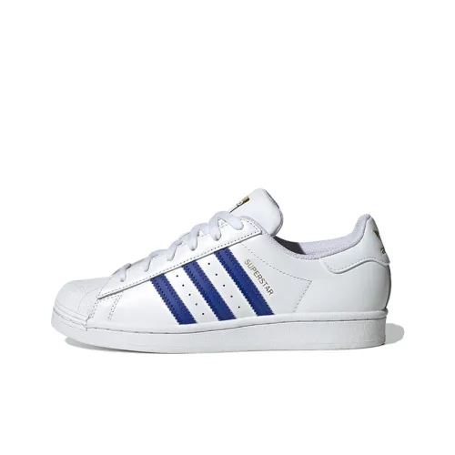 adidas Superstar White Semi Lucid Blue Gold Metallic (W)