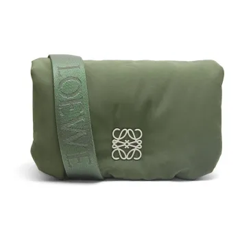 LOEWE Goya Nylon Crossbody Bag Shoulder Bag Women's Khaki Green