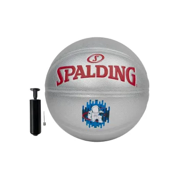 SPALDING PU Basketball Silver Size 7 Training Unisex