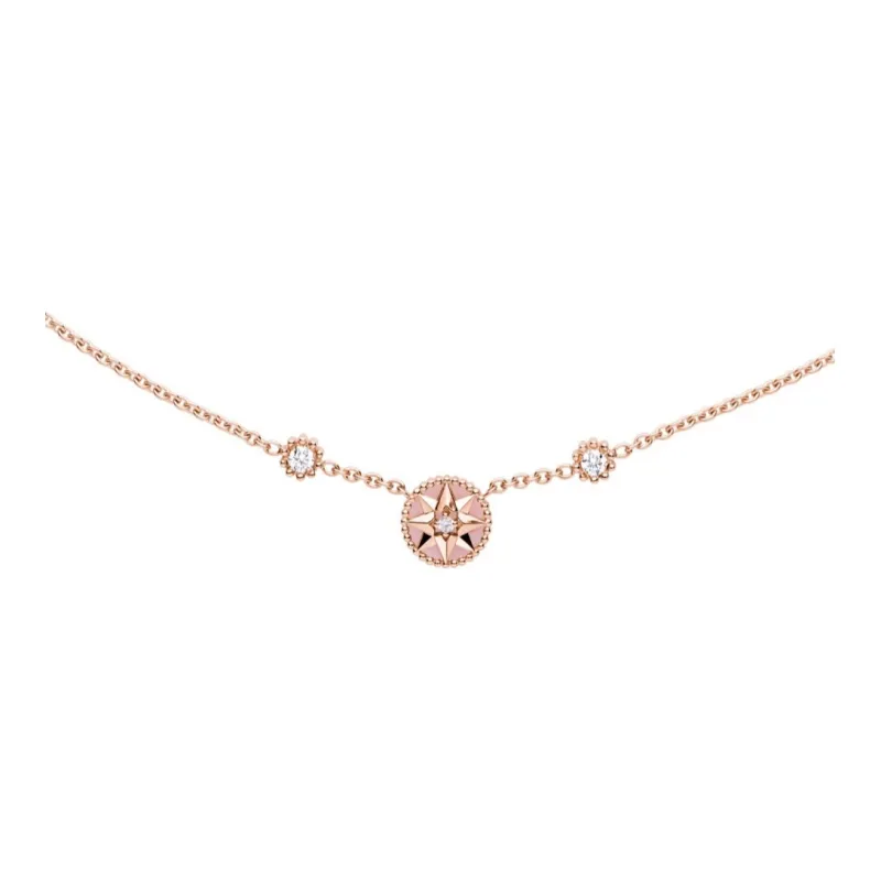 DIOR 18K Rose Gold Necklaces Women's Rose Gold-0