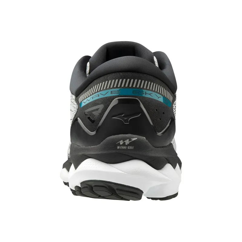 Mizuno Wave Sky 3 Cozy Breathable Wear resistant Gray Black-3
