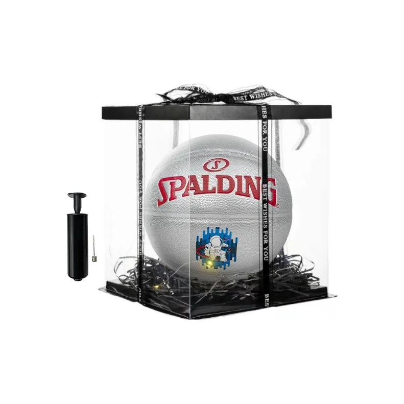 SPALDING PU Basketball Silver Size 7 Training Unisex-5