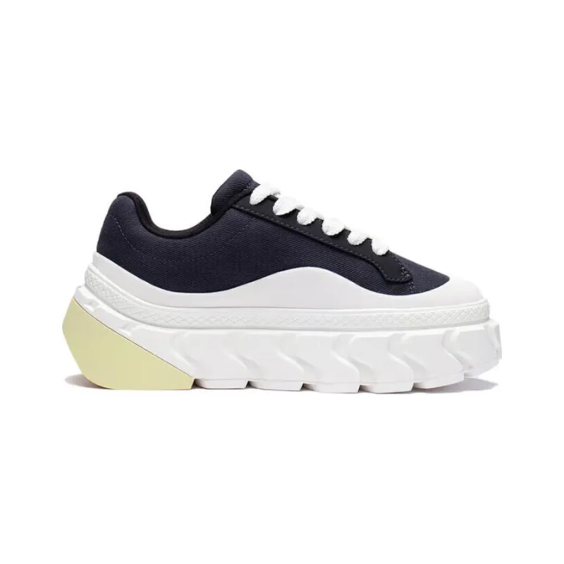 LiNing CF Tracing Ripple Low Top Skateboard Shoes Women's Black Beige White Dream Chaser Theme Runway Style-1