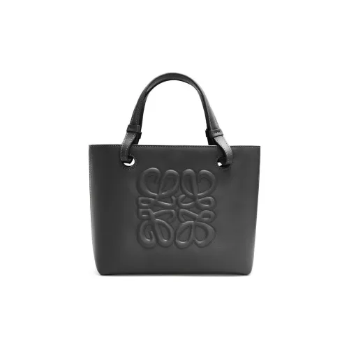 LOEWE Anagram Calfskin Tote Bag, Shopping Bag, Handbag Mini Women's Black