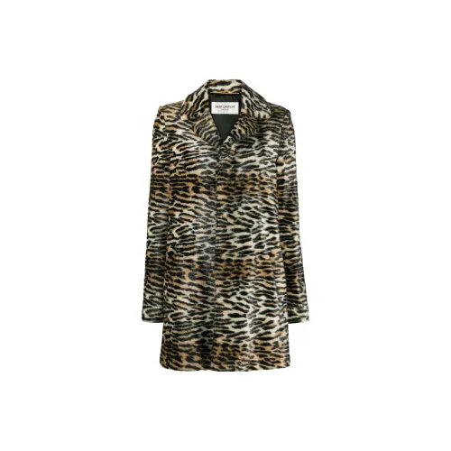 SAINT LAURENT Coats Women's Brown