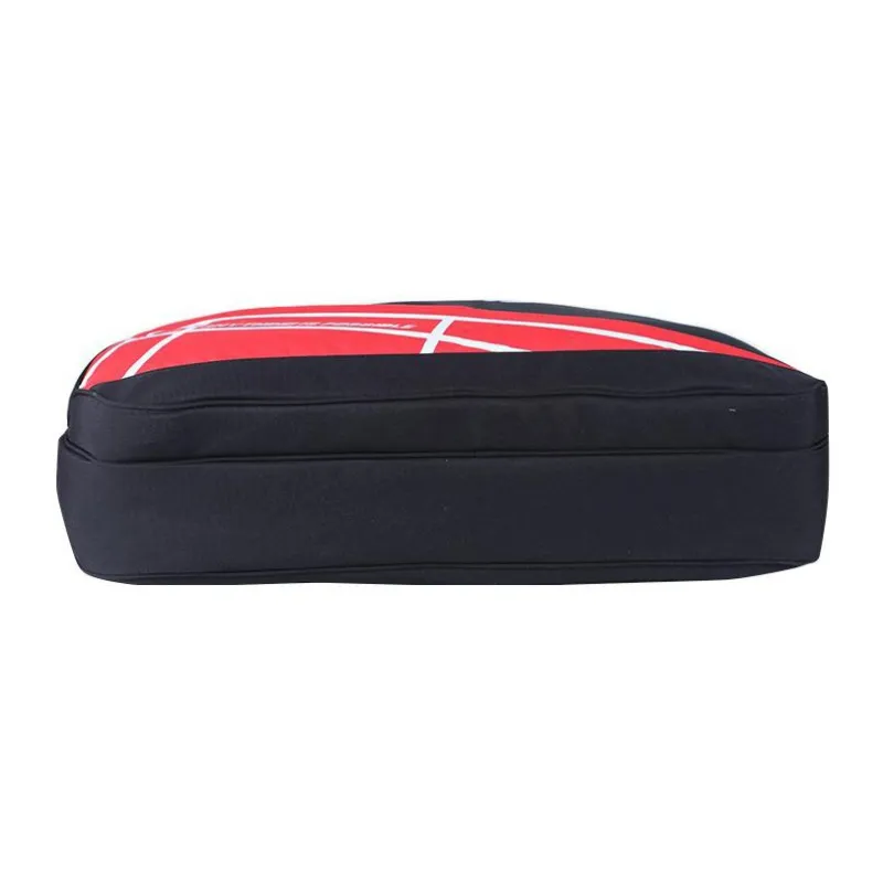 LiNing Fabric Badminton Bag, One Shoulder Handbag Regular Unisex Black Red-4