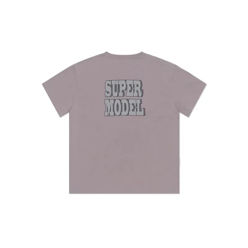 SMFK Drop Shoulder Sleeve T Shirt Women's Forest Gray-1