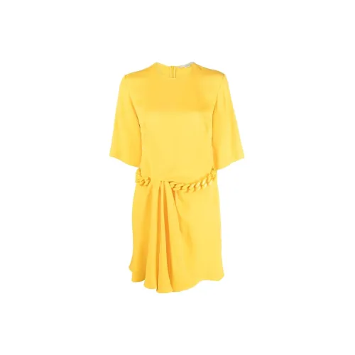 Stella McCartney Short-Sleeved Dresses Women's Yellow