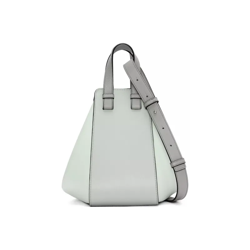 LOEWE Hammock Calfskin Shoulder Bag Crossbody Bag Handbag Small Size Women's Gray/Light Green-1