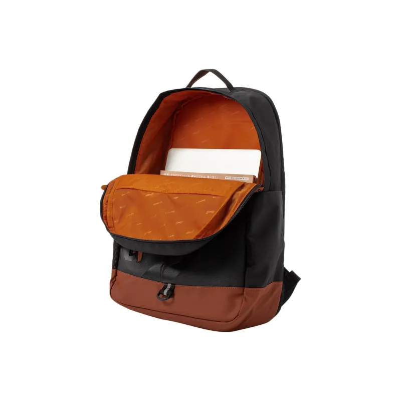 LiNing Badfive Polyester Laptop Bag, Sports Bag, Backpack Regular Unisex Black/Khaki-1