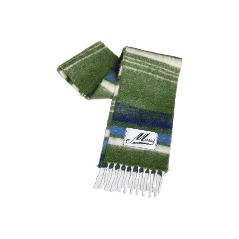 MARNI Striped Mohair Scarf-1