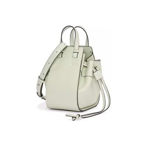 LOEWE Hammock Grained Calfskin Shoulder Bag Crossbody Bag Handbag Mini Women's Light Celadon