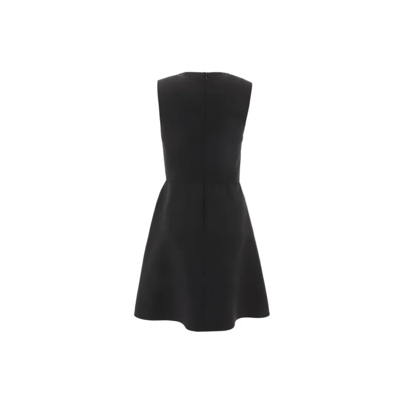 Valentino Stud Detailed Crewneck Sleeveless Dress-1