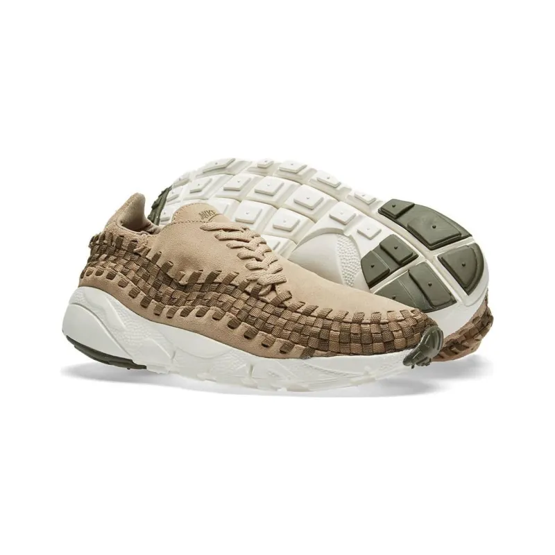 Nike Air Footscape Woven NM Cushioning Anti Slip And Wear Resistant Low Top Sports Casual Shoes Brown-3
