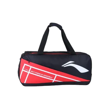 LiNing Fabric Badminton Bag, One Shoulder Handbag Regular Unisex Black Red
