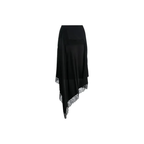 MM6 Maison Margiela Casual Long Skirts Women's Black