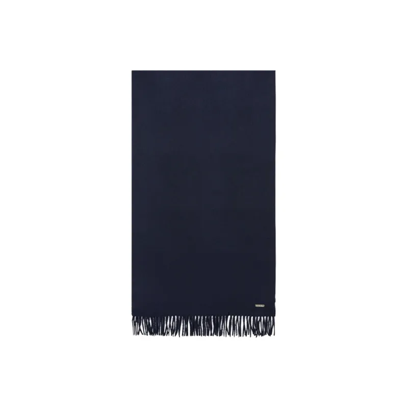 Loro Piana Knit Scarves Men Dark Blue-0